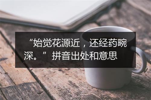 “始觉花源近，还经药畹深。”拼音出处和意思