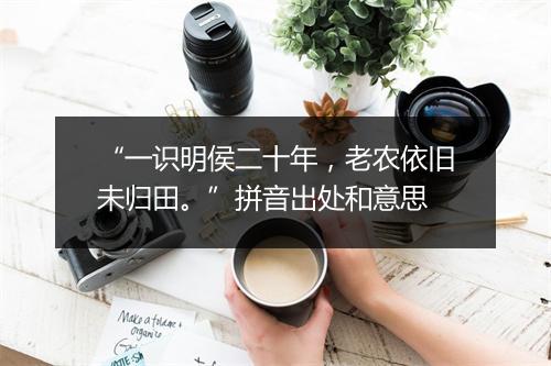 “一识明侯二十年，老农依旧未归田。”拼音出处和意思