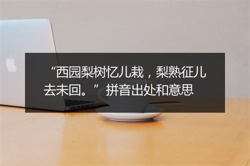 “西园梨树忆儿栽，梨熟征儿去未回。”拼音出处和意思