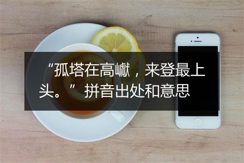 “孤塔在高巘，来登最上头。”拼音出处和意思