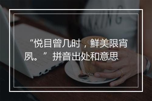 “悦目曾几时，鲜美限宵夙。”拼音出处和意思