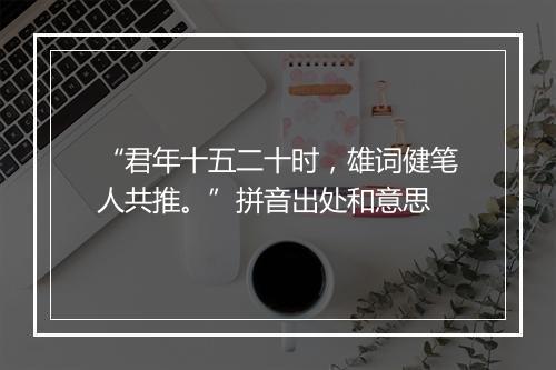 “君年十五二十时，雄词健笔人共推。”拼音出处和意思