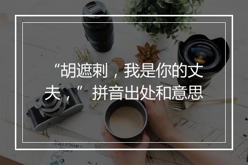 “胡遮剌，我是你的丈夫，”拼音出处和意思