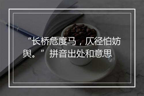 “长桥危度马，仄径怕妨舆。”拼音出处和意思