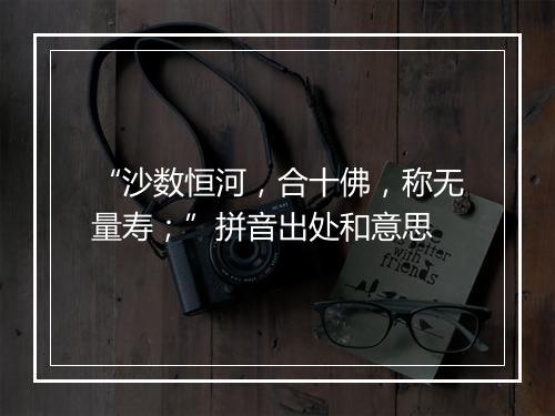 “沙数恒河，合十佛，称无量寿；”拼音出处和意思