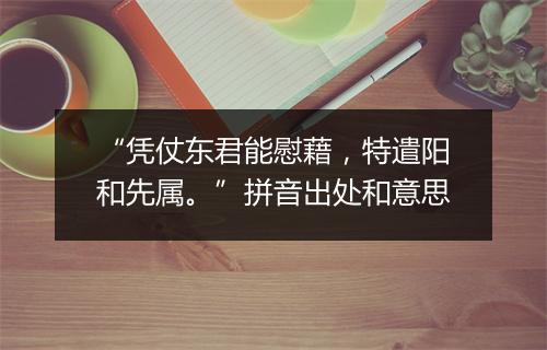 “凭仗东君能慰藉，特遣阳和先属。”拼音出处和意思