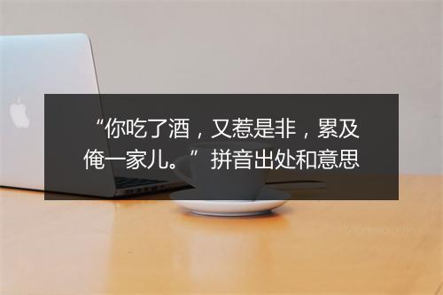 “你吃了酒，又惹是非，累及俺一家儿。”拼音出处和意思