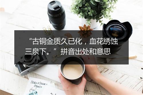 “古铜金质久已化，血花绣蚀三泉下。”拼音出处和意思