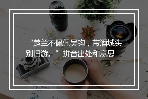 “楚兰不佩佩吴钩，带酒城头别旧游。”拼音出处和意思