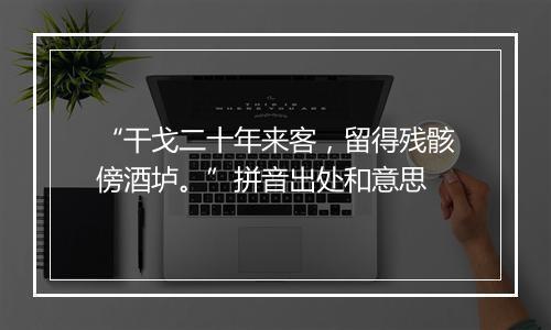 “干戈二十年来客，留得残骸傍酒垆。”拼音出处和意思