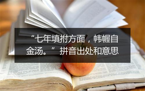 “七年填拊方面，帏幄自金汤。”拼音出处和意思