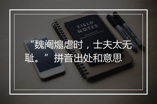 “魏阉煽虐时，士夫太无耻。”拼音出处和意思