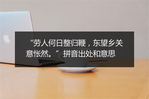 “劳人何日整归鞭，东望乡关意怅然。”拼音出处和意思