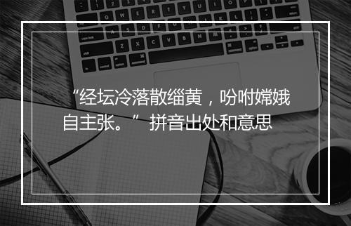 “经坛冷落散缁黄，吩咐嫦娥自主张。”拼音出处和意思