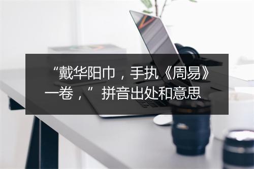 “戴华阳巾，手执《周易》一卷，”拼音出处和意思