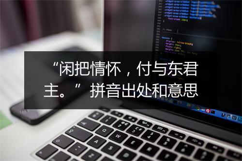 “闲把情怀，付与东君主。”拼音出处和意思