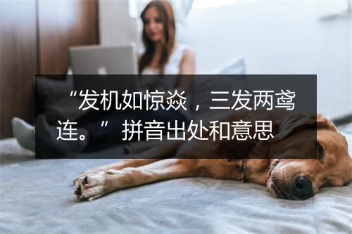 “发机如惊焱，三发两鸢连。”拼音出处和意思