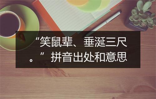 “笑鼠辈、垂涎三尺。”拼音出处和意思