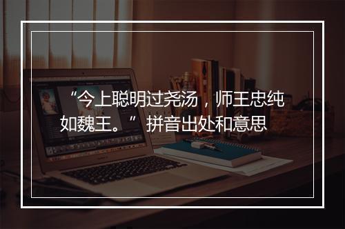 “今上聪明过尧汤，师王忠纯如魏王。”拼音出处和意思