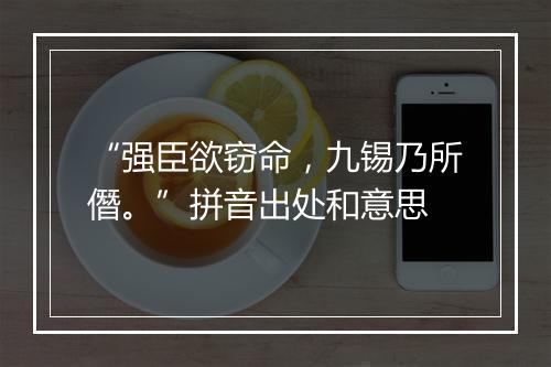 “强臣欲窃命，九锡乃所僭。”拼音出处和意思