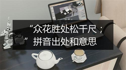 “众花胜处松千尺；”拼音出处和意思