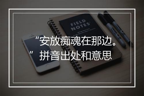 “安放痴魂在那边。”拼音出处和意思