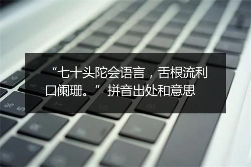 “七十头陀会语言，舌根流利口阑珊。”拼音出处和意思