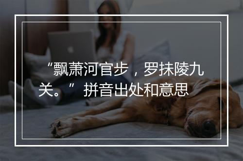 “飘萧河官步，罗抺陵九关。”拼音出处和意思