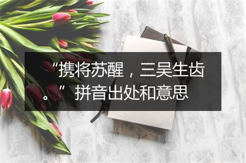 “携将苏醒，三吴生齿。”拼音出处和意思