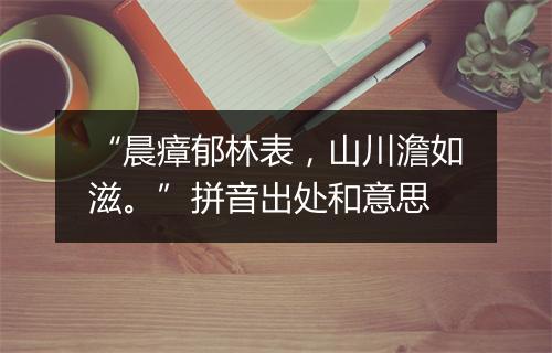 “晨瘴郁林表，山川澹如滋。”拼音出处和意思