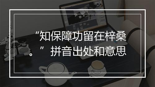 “知保障功留在梓桑。”拼音出处和意思