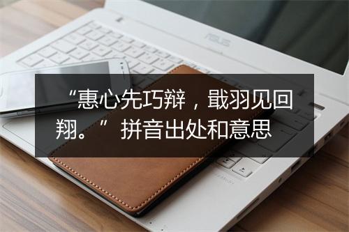 “惠心先巧辩，戢羽见回翔。”拼音出处和意思