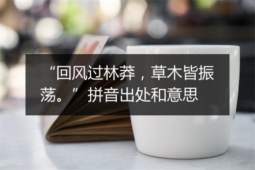 “回风过林莽，草木皆振荡。”拼音出处和意思