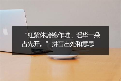 “红紫休誇锦作堆，瑶华一朵占先开。”拼音出处和意思