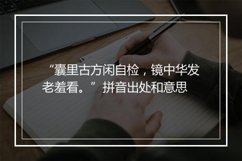 “囊里古方闲自检，镜中华发老羞看。”拼音出处和意思