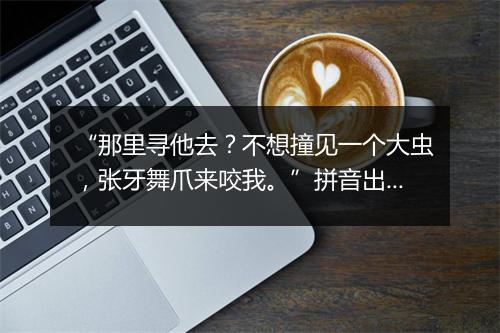 “那里寻他去？不想撞见一个大虫，张牙舞爪来咬我。”拼音出处和意思