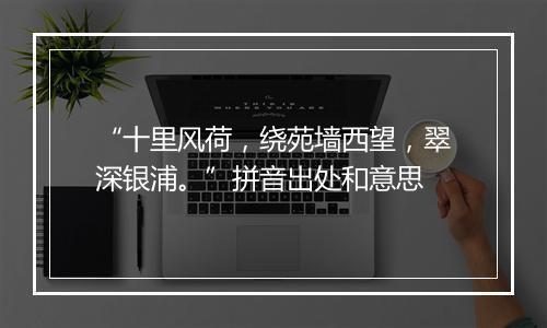 “十里风荷，绕苑墙西望，翠深银浦。”拼音出处和意思