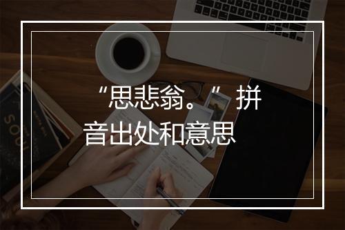 “思悲翁。”拼音出处和意思