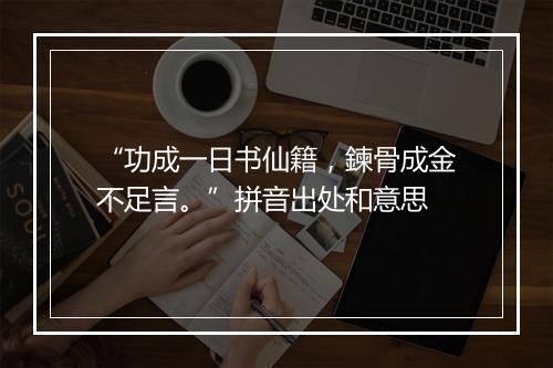 “功成一日书仙籍，鍊骨成金不足言。”拼音出处和意思