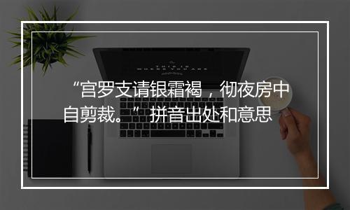 “宫罗支请银霜褐，彻夜房中自剪裁。”拼音出处和意思