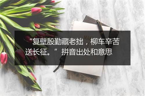 “复壁殷勤藏老拙，柳车辛苦送长征。”拼音出处和意思