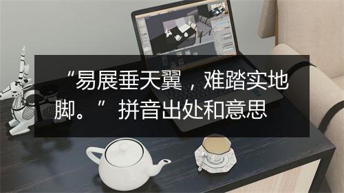 “易展垂天翼，难踏实地脚。”拼音出处和意思