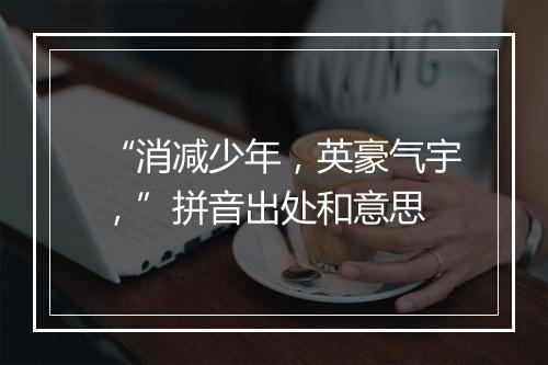 “消减少年，英豪气宇，”拼音出处和意思