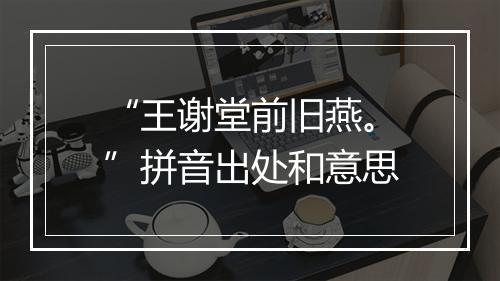 “王谢堂前旧燕。”拼音出处和意思