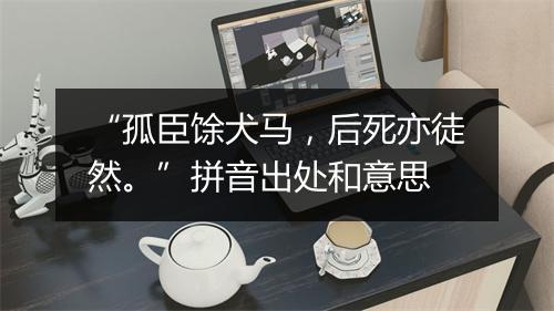 “孤臣馀犬马，后死亦徒然。”拼音出处和意思