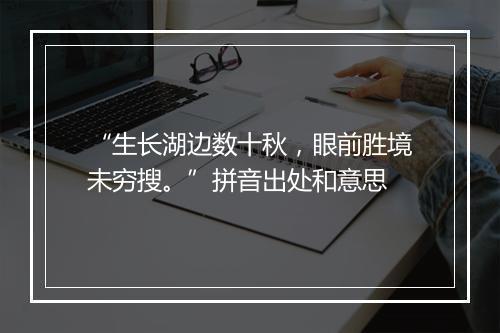 “生长湖边数十秋，眼前胜境未穷搜。”拼音出处和意思