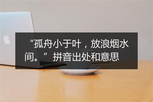 “孤舟小于叶，放浪烟水间。”拼音出处和意思