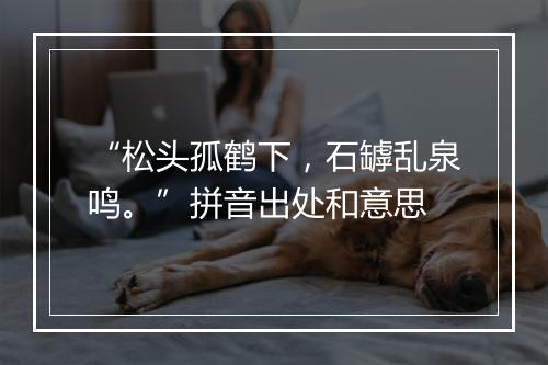 “松头孤鹤下，石罅乱泉鸣。”拼音出处和意思