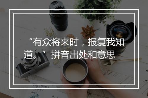 “有众将来时，报复我知道。”拼音出处和意思