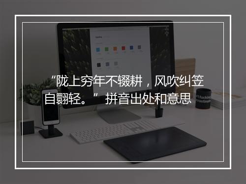 “陇上穷年不辍耕，风吹纠笠自翾轻。”拼音出处和意思